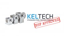 Keltech Stainless Steel Gearboxes are now NSF approved!